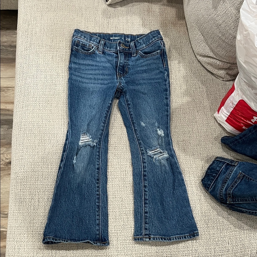 Dark Blue Flare Jeans